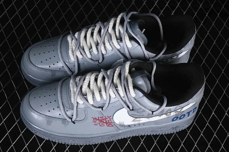 All categories Nk Air Force 1 Air Force series Nk Air Force 1 Low Air Force low-top Nike Air Force 1'07 Low "ootp" Hand-painted graffiti Cement wall Air Force 1 low-top casual sneakers CW2288-110